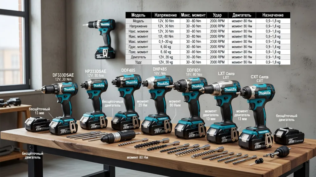 Как выбрать дрель-шуруповерт Makita: модели, характеристики и советы по покупке